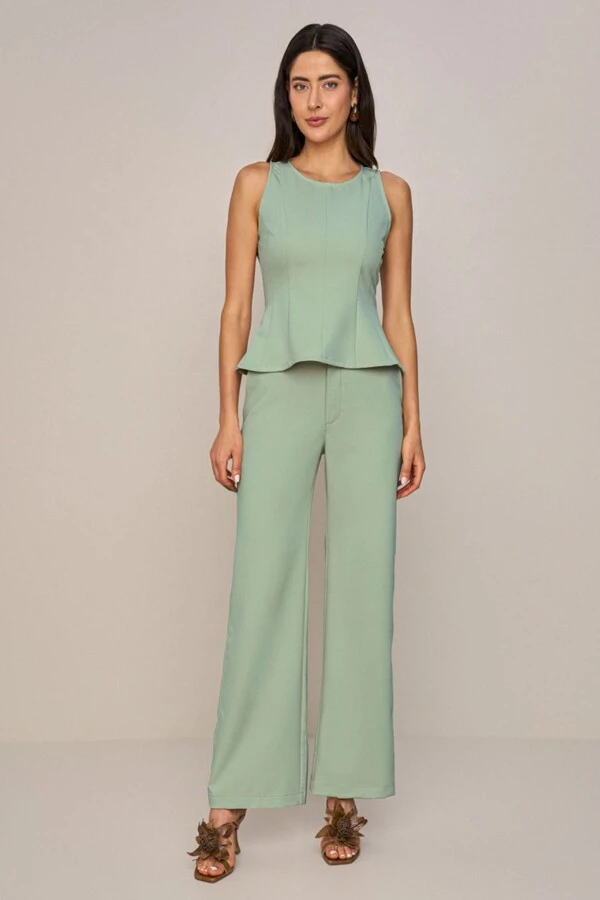 Calça Wide Leg Alfaiataria