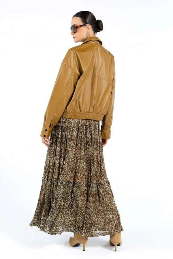 Saia Longa Babado Barra