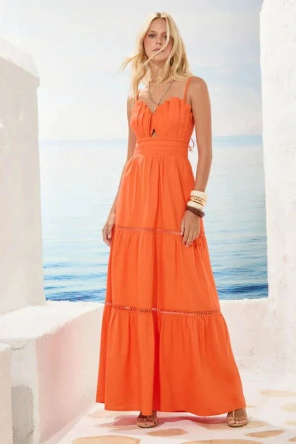 Vestido Longo Bojo Conchas