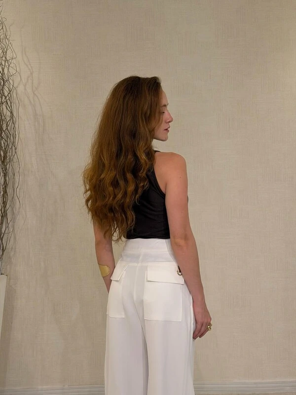 Calça Slouchy Alfaiataria com Prega