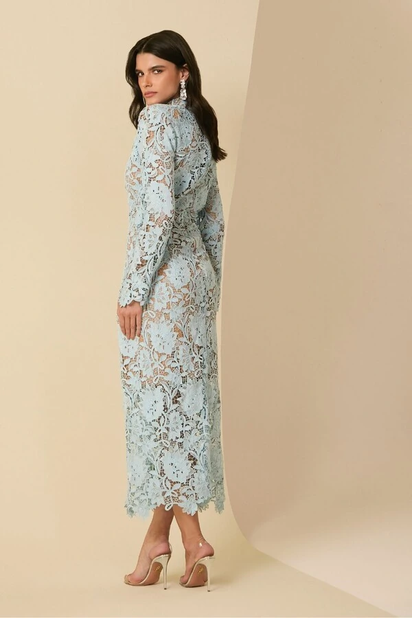 Vestido Mid Renda Loj