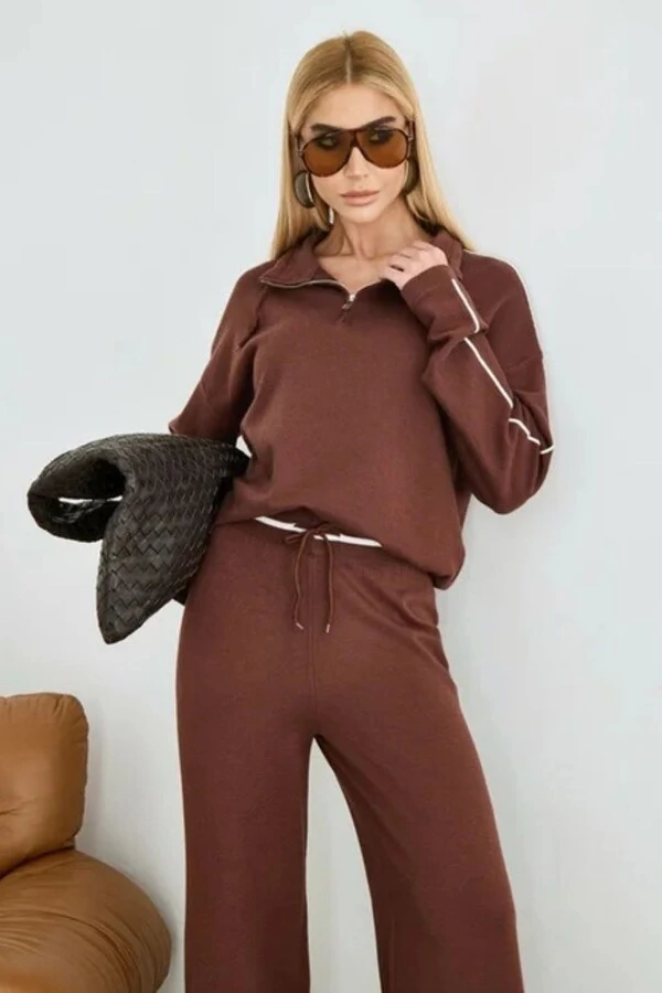 Conjunto Tricô Blusa Zíper