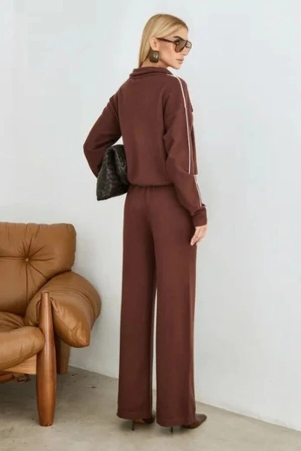 Conjunto Tricô Blusa Zíper