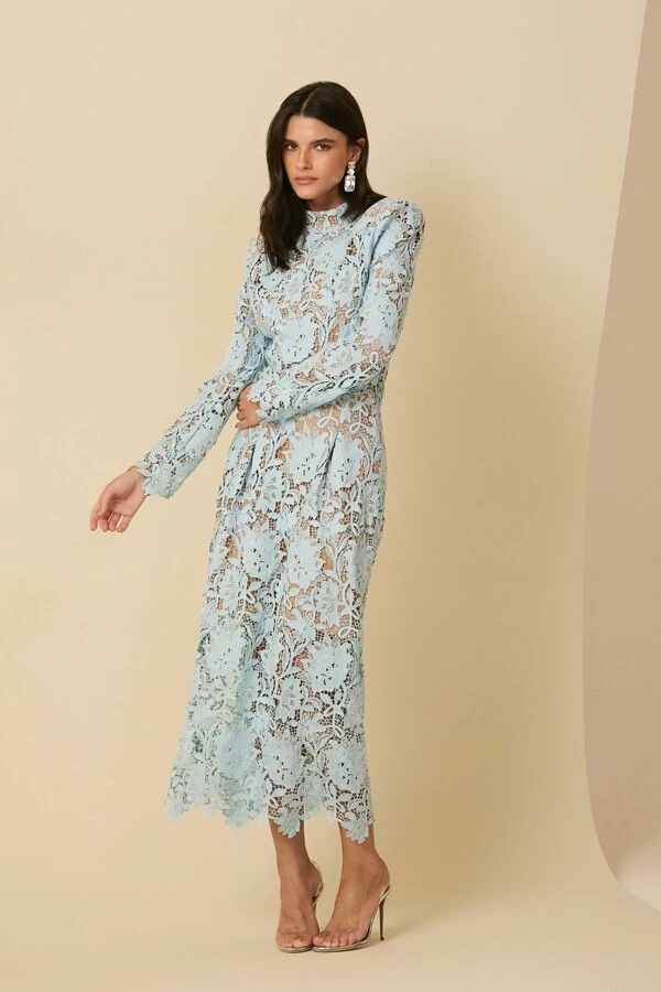 Vestido Mid Renda Loj