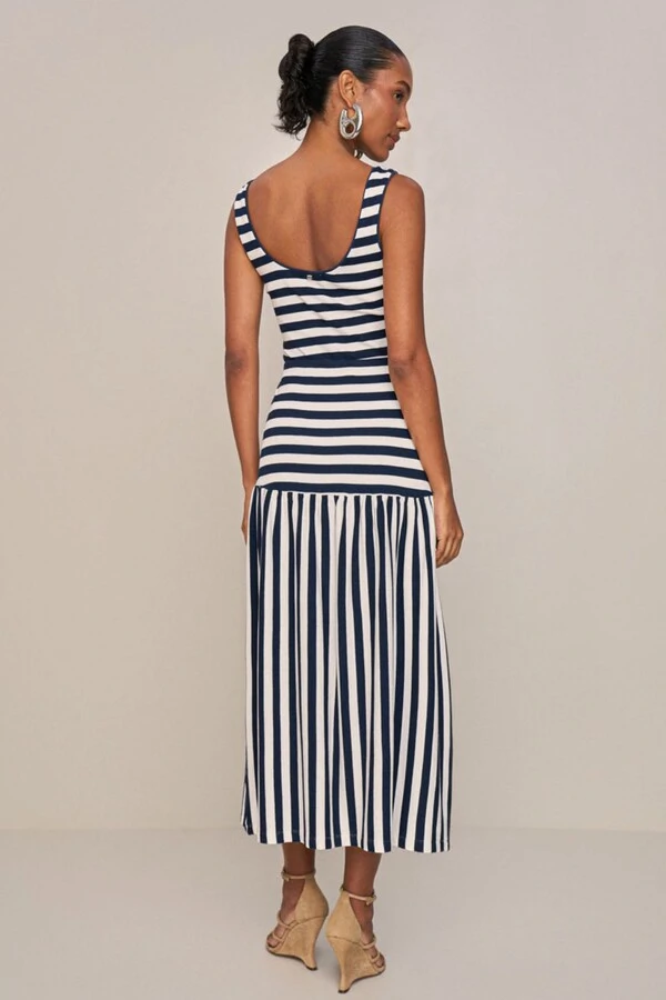 Saia Long Midi Listrada