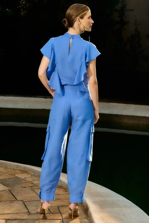 Conjunto Blusa Babados e Calça Jogger