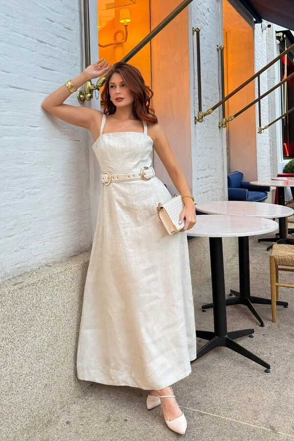 Vestido Midi Linho