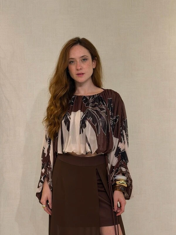 Saia Maxi Midi com Sobreposição