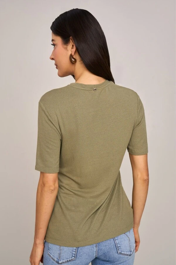 Blusa Alongada Detalhe Torcido
