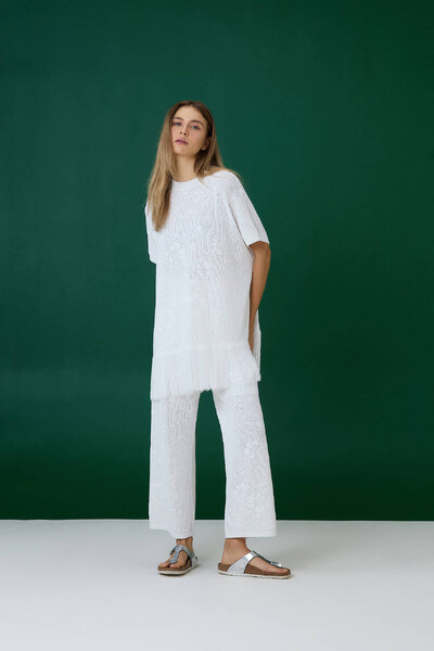 T Shirt Franja Blossom + Calça Blossom