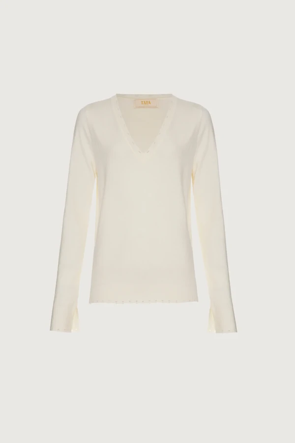 Tricot Amor Perfeito Decote V