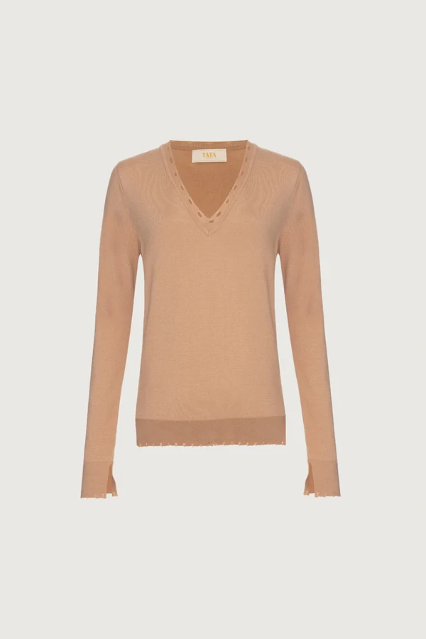 Tricot Amor Perfeito Decote V