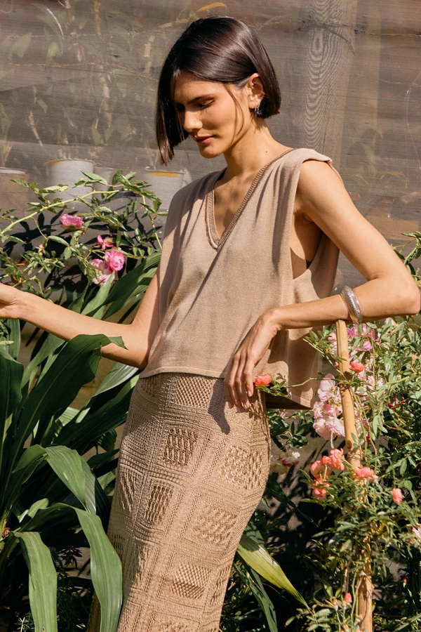 Cropped Iris Decote V