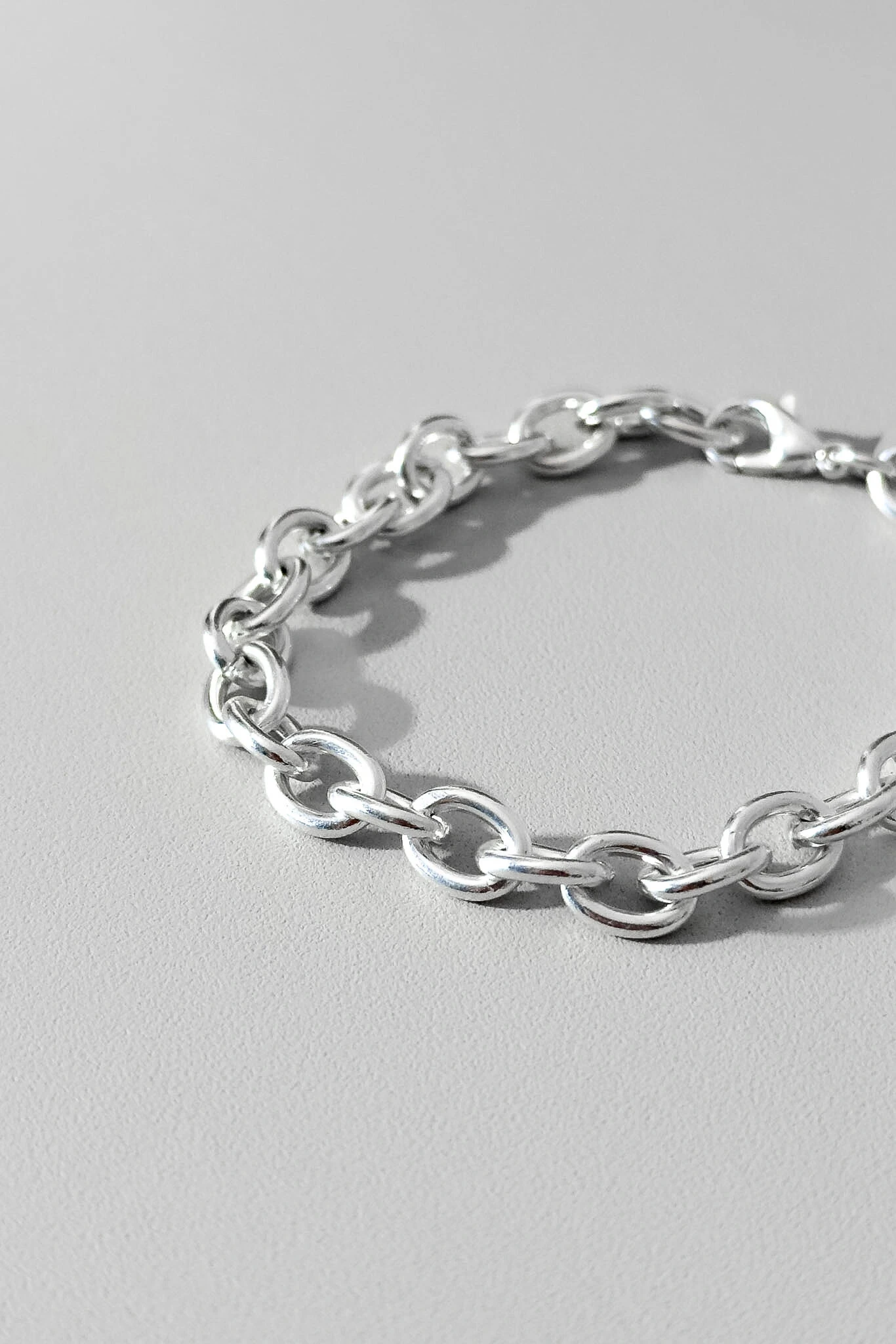 Foto Pulseira Chain | Banho de Prata | Elo Oval Grosso