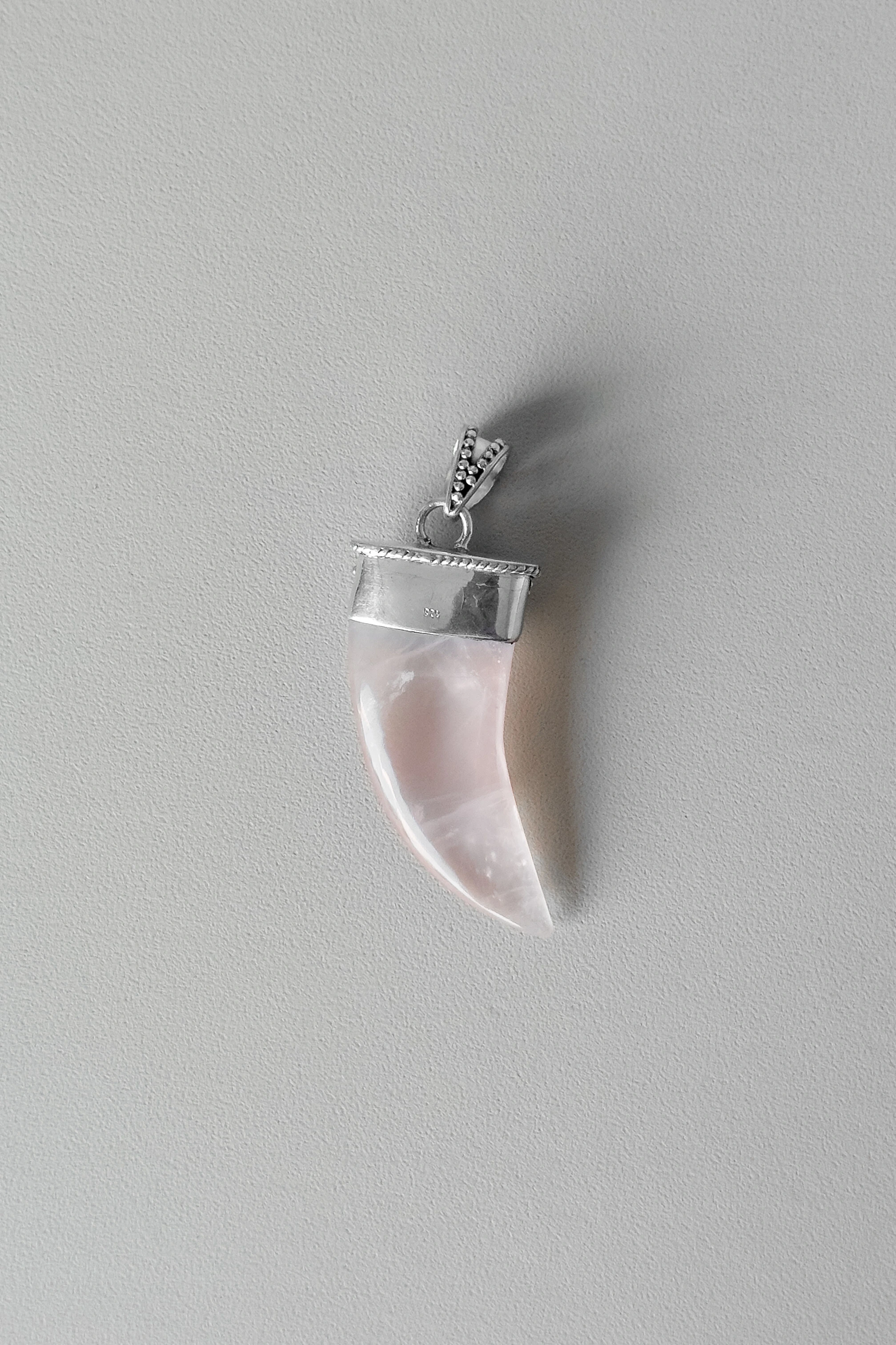 Foto Pingente Garra | Prata 925 | Quartzo Rosa