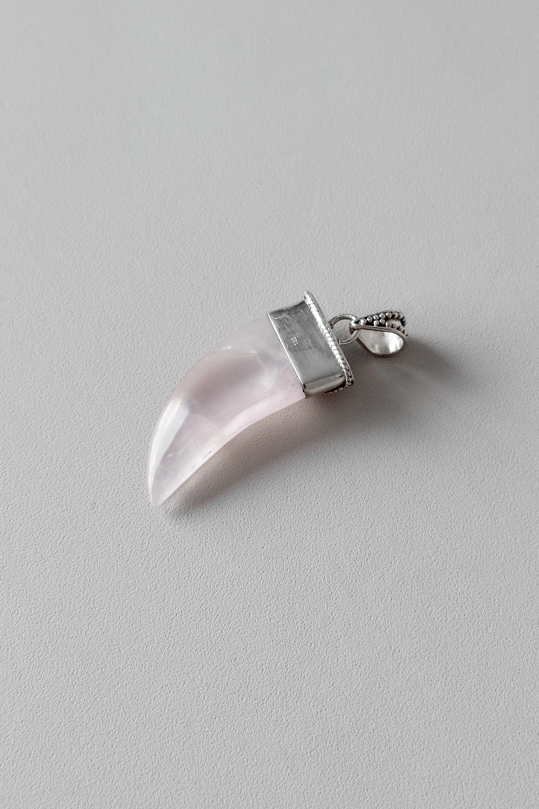 Foto Pingente Garra | Prata 925 | Quartzo Rosa