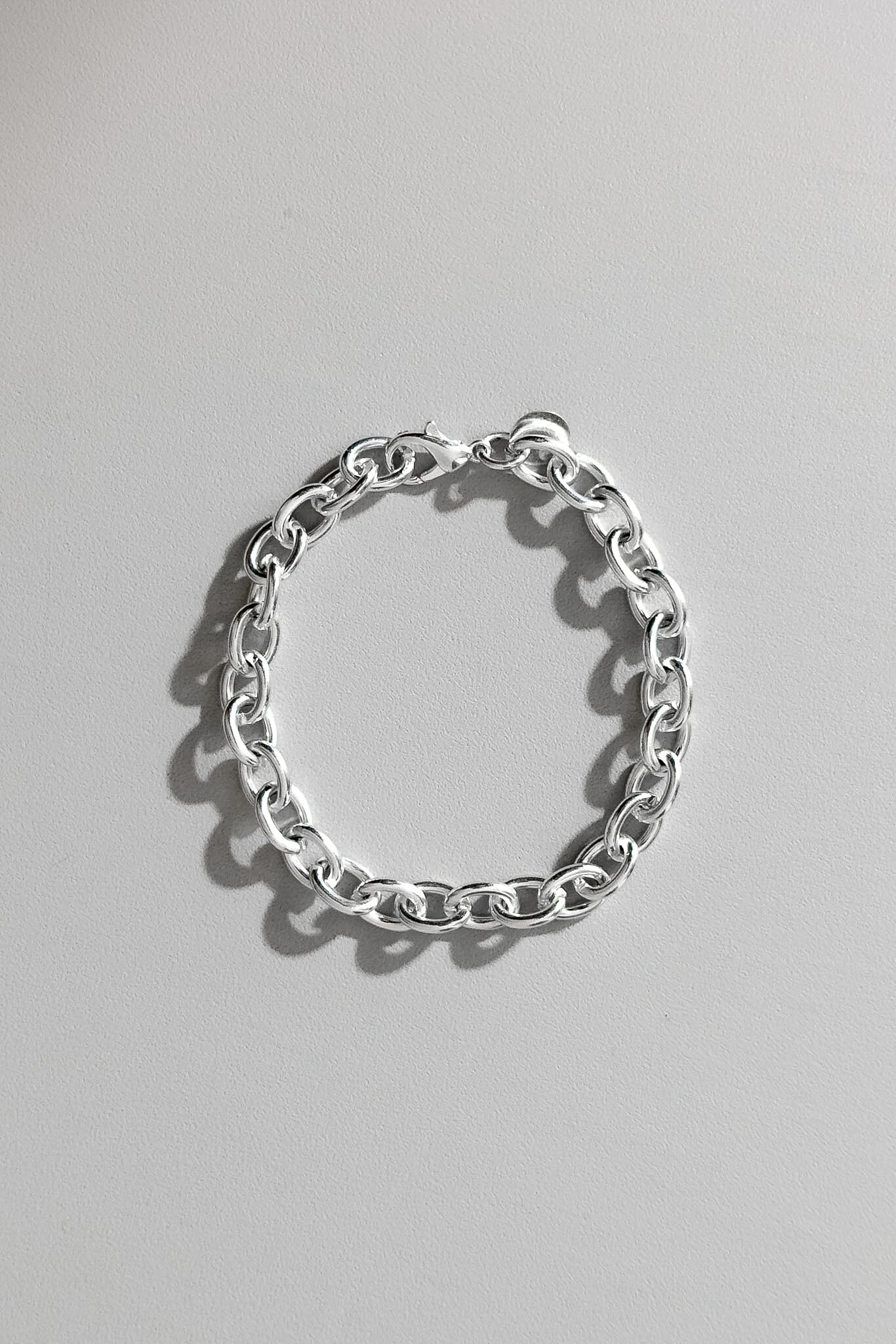 Foto Pulseira Chain | Banho de Prata | Elo Oval Grosso