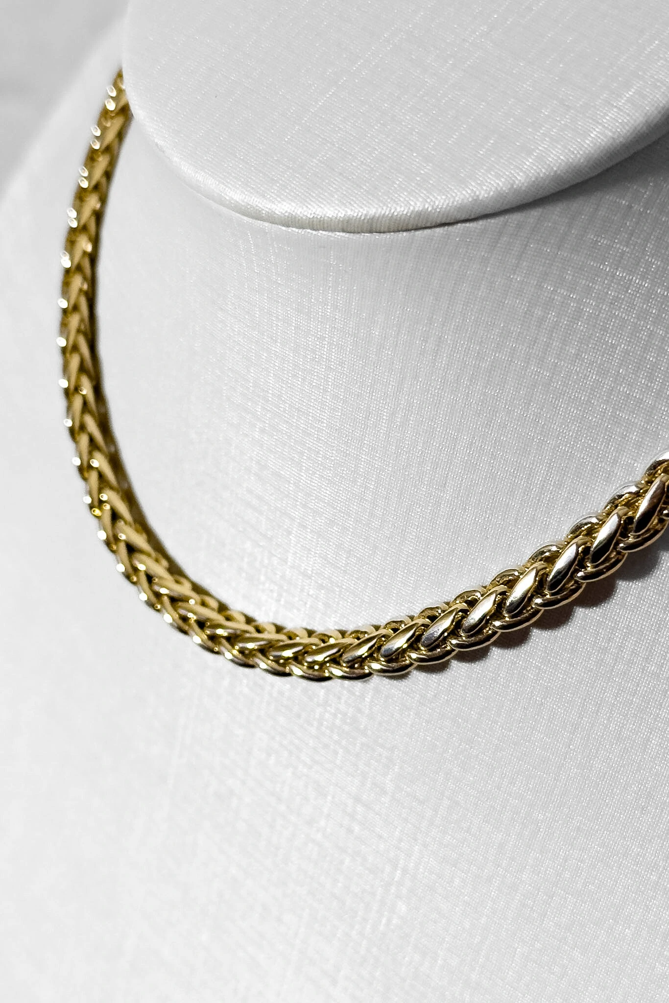 Foto Colar Spiga | Banho de Ouro 18k | Corrente Trigo