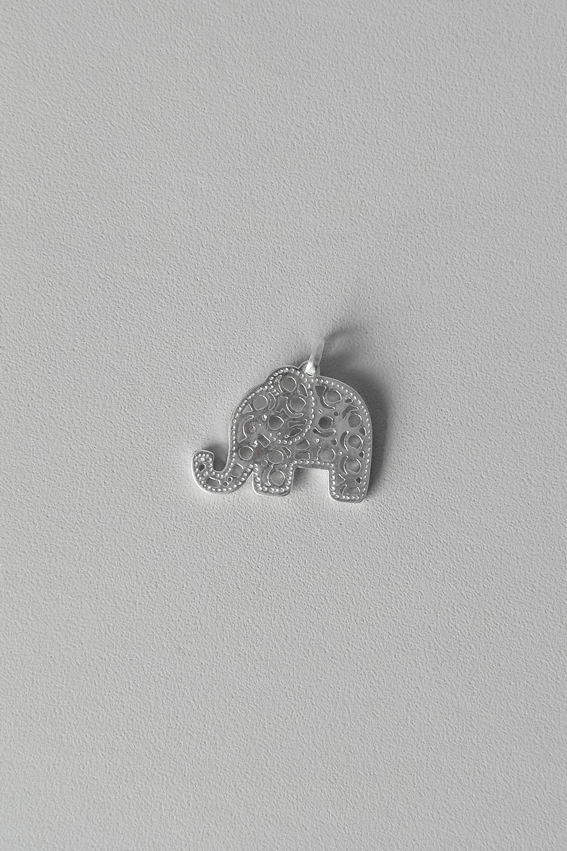 Foto Pingente Elefante | Prata 925 | Filigrana Vazada