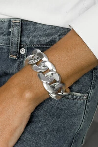 Pulseira Groumet Sólida | Prata 925 | Eletroformação