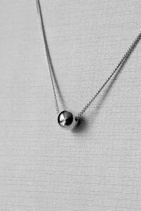 Corrente Delicada Esfera | Prata 925 | Minimalista
