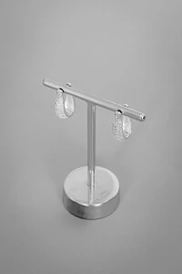 Brinco Argola Orgânica M | Prata 925 | Minimalista