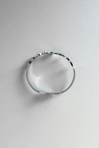 Bracelete Olho Grego | Banho de Prata | Esmalte e Zircônias