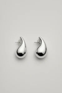 Brinco Gota Lisa Polida | Prata 925 | Minimalista