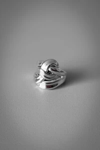 Anel Nó Orgânico | Prata 925 | Elegante