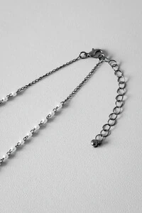 Colar Patuá Pomba da Paz | Banho Ródio | Proteção