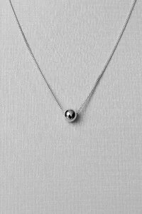 Colar Pingente Esfera Lisa | Prata 925 | Minimalista