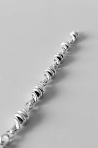 Pulseira Nó Espiral | Prata 925 | Eletroformação