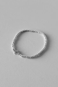 Pulseira Bolinhas | Banho de Prata | Mão de Hamsá