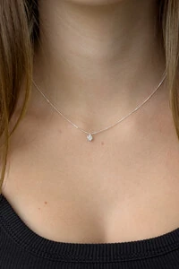 Colar Ponto de Luz Chuveirinho | Prata 925 | Clássico