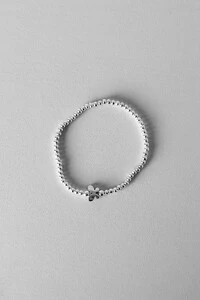 Pulseira Bolinhas | Banho de Prata | Borboleta