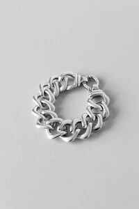 Pulseira Groumet Inflada | Prata 925 | Eletroformação