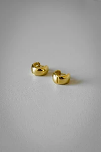 Argola Mini Bold | Banho de Ouro 18k | Clássica