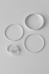 #03 Pulseiras + Brinco | Presente Essencial | Prata 925