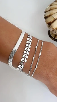 Pulseira Dupla Love | Prata 925