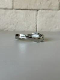 Bracelete Rígido Ondulado Banho de Ródio