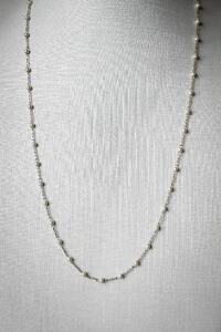 Corrente com Pérolas | Banho de Ouro 18k | Clássica