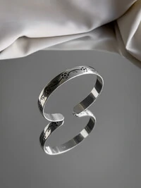 Bracelete Flores Delicadas | Banho de Prata 925