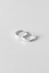 Brinco Argola Fio Quadrado 2mm | Prata 925