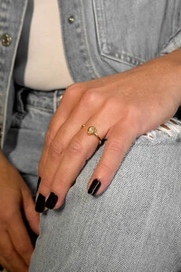 Anel Duo Gota Cravejado | Banho Ouro 18k | Moderno