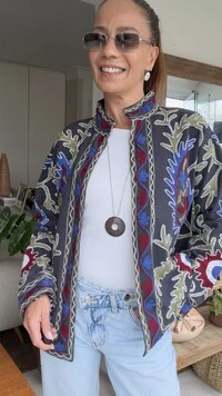 Colar Longo Pingente Mandala Banho de Prata