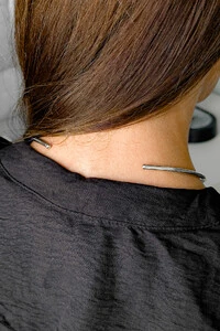 Colar Rígido Ajustável | Banho de Ródio | Moderno