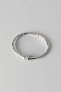 Bracelete Orbit | Banho de Ródio | Microzircônias