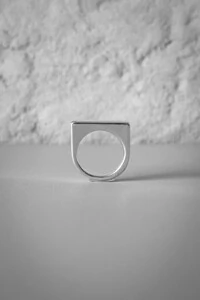 Anel Retangular Liso | Prata 925 | Minimalista