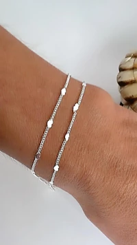 Pulseira Dupla Love | Prata 925