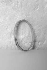 Bracelete Rígido Oval Liso | Prata 925 | Minimalista